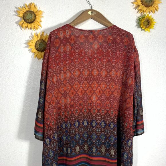 Catherine’s Embroidered Short Sleeve Vneck Boho Blouse Plus Size 3X Women’s - Picture 6 of 10